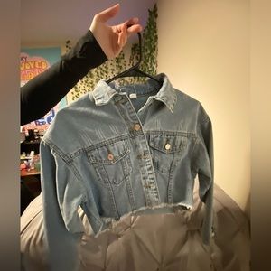 XS Cropped Jean Jacket